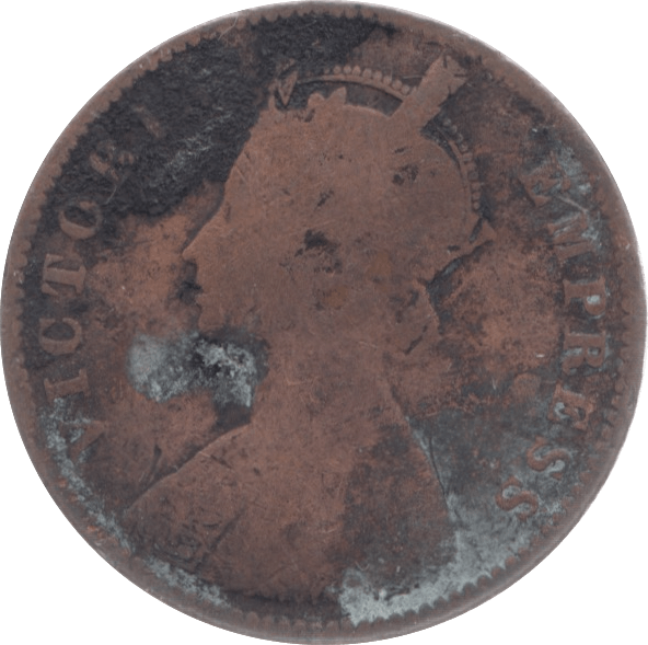 1892 INDIA 1/4 ANNA - WORLD COINS - Cambridgeshire Coins