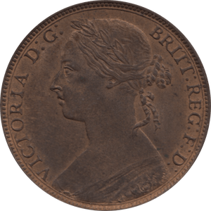 1892 PENNY 1 ( UNC ) 76 - Penny - Cambridgeshire Coins