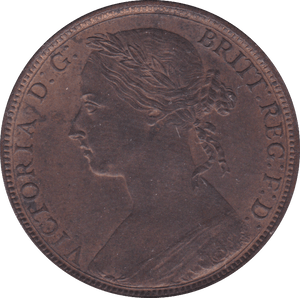 1892 PENNY ( AUNC ) B - Penny - Cambridgeshire Coins