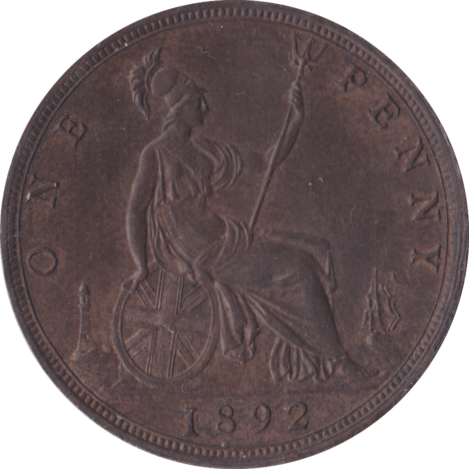 1892 PENNY ( AUNC ) - Penny - Cambridgeshire Coins