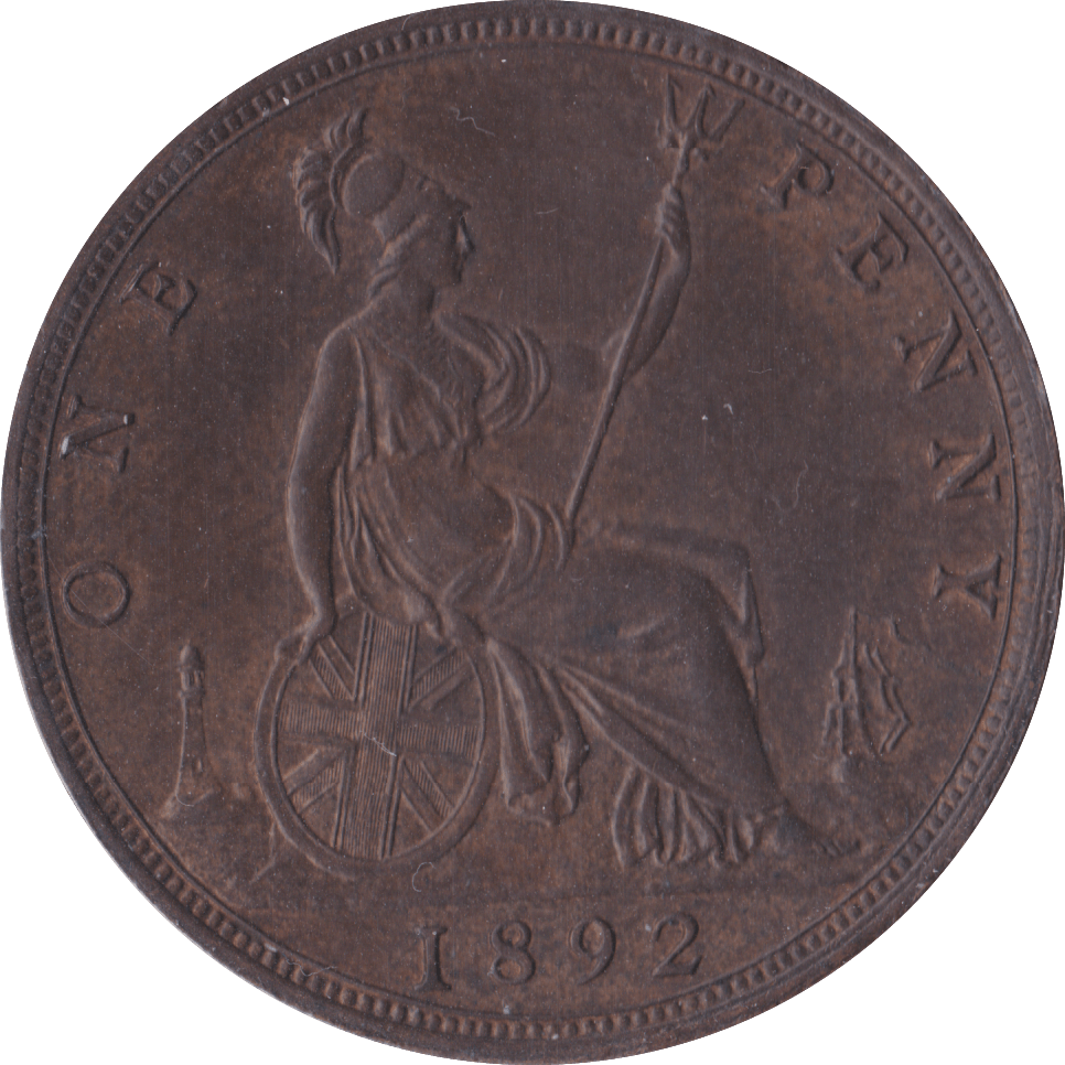 1892 PENNY ( AUNC ) - Penny - Cambridgeshire Coins
