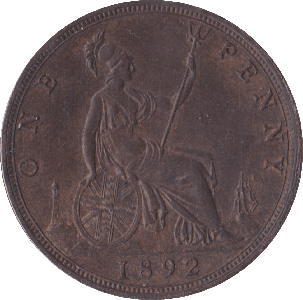 1892 PENNY ( EF ) B - Penny - Cambridgeshire Coins