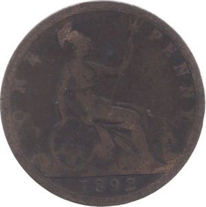 1892 PENNY ( FAIR ) 7 - Penny - Cambridgeshire Coins