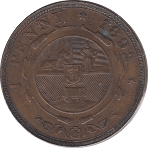 1892 PENNY SOUTH AFRICA - WORLD COINS - Cambridgeshire Coins