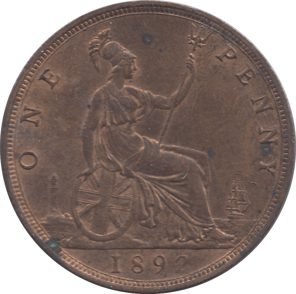 1892 PENNY ( UNC ) - Penny - Cambridgeshire Coins