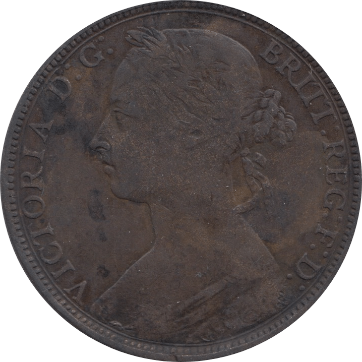 1892 PENNY ( VF ) 3 - Penny - Cambridgeshire Coins