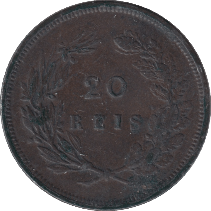 1892 PORTUGAL 20 REIS - WORLD COINS - Cambridgeshire Coins