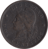 1892 REPUBLIC ARGENTINA 2 CENTAVOS - WORLD COINS - Cambridgeshire Coins