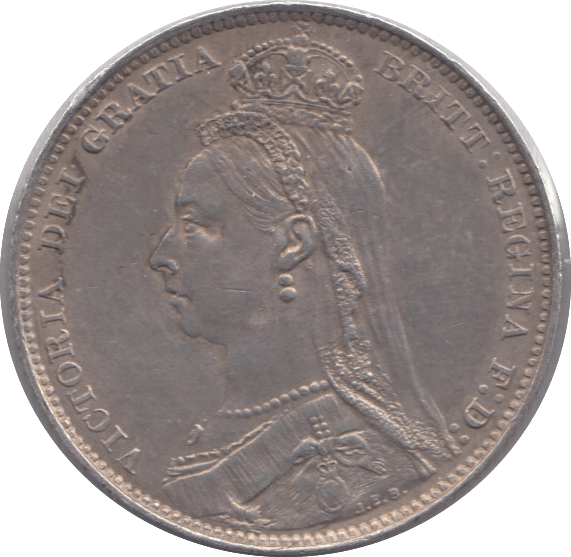 1892 SHILLING ( EF ) 1 - SHILLING - Cambridgeshire Coins