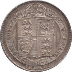 1892 SHILLING ( EF ) 4 - Shilling - Cambridgeshire Coins