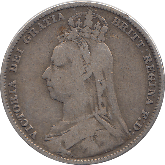 1892 SHILLING ( FINE ) 4 - Shilling - Cambridgeshire Coins
