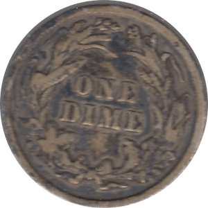 1892 SILVER DIME USA - SILVER WORLD COINS - Cambridgeshire Coins