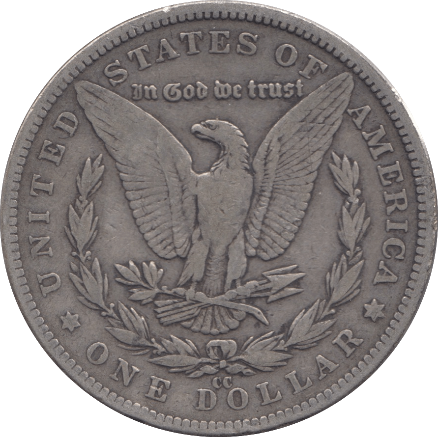 1892 SILVER MORGAN DOLLAR USA CARSON CITY MINT - SILVER WORLD COINS - Cambridgeshire Coins