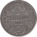1892 SILVER SOUTH AFRICA 1 SHILLING - SILVER WORLD COINS - Cambridgeshire Coins