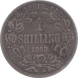 1892 SILVER SOUTH AFRICA ONE SHILLING - WORLD SILVER COINS - Cambridgeshire Coins