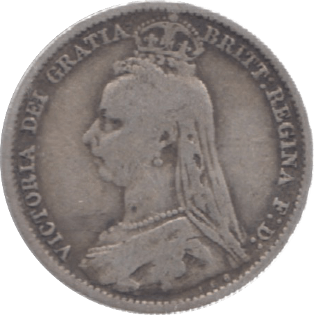 1892 SIXPENCE ( FINE ) 9 - Sixpence - Cambridgeshire Coins