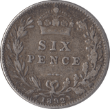 1892 SIXPENCE ( FINE ) - Sixpence - Cambridgeshire Coins