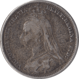 1892 SIXPENCE ( FINE ) - Sixpence - Cambridgeshire Coins