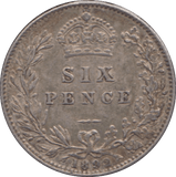 1892 SIXPENCE ( GVF ) - Sixpence - Cambridgeshire Coins