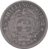 1892 SOUTH AFRICA SILVER 2 1/2 SHILLING - WORLD SILVER COINS - Cambridgeshire Coins