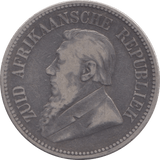 1892 SOUTH AFRICA SILVER 2 1/2 SHILLING - WORLD SILVER COINS - Cambridgeshire Coins