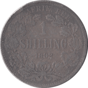 1892 SOUTH AFRICA SILVER ONE SHILLING - SILVER WORLD COINS - Cambridgeshire Coins