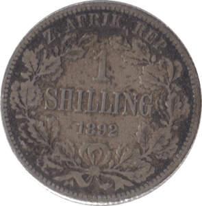 1892 SOUTH AFRICA SILVER ONE SHILLING - SILVER WORLD COINS - Cambridgeshire Coins