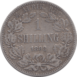 1892 SOUTH AFRICA SILVER ONE SHILLING - WORLD SILVER COINS - Cambridgeshire Coins