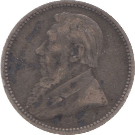 1892 SOUTH AFRICA SILVER SIXPENCE - SILVER WORLD COINS - Cambridgeshire Coins