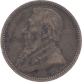 1892 SOUTH AFRICA SILVER SIXPENCE - SILVER WORLD COINS - Cambridgeshire Coins