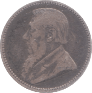 1892 SOUTH AFRICA SILVER SIXPENCE - SILVER WORLD COINS - Cambridgeshire Coins