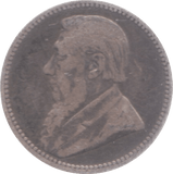 1892 SOUTH AFRICA SILVER SIXPENCE - SILVER WORLD COINS - Cambridgeshire Coins