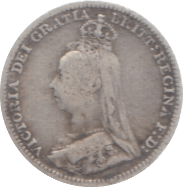 1892 THREEPENCE ( FINE ) 3 - Threepence - Cambridgeshire Coins