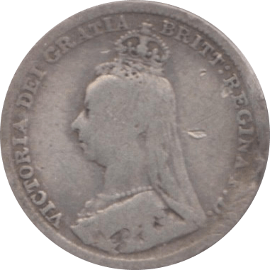 1892 THREEPENCE ( FINE ) - Threepence - Cambridgeshire Coins