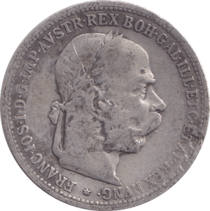 1893 1 CORONA AUSTRIA - WORLD COINS - Cambridgeshire Coins