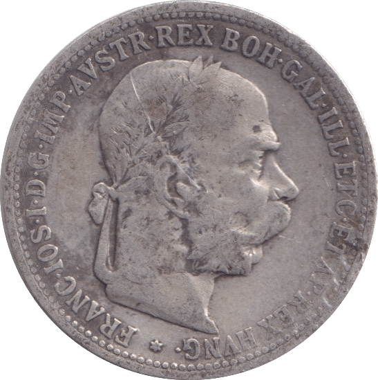 1893 1 CORONA AUSTRIA - WORLD COINS - Cambridgeshire Coins