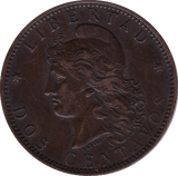 1893 ARGENTINA 2 CENTAVOS - WORLD COINS - Cambridgeshire Coins