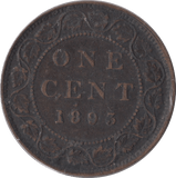 1893 CANADA ONE CENT - WORLD COINS - Cambridgeshire Coins