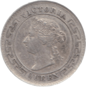 1893 CEYLON SILVER 10 CENTS ( GVF ) - WORLD COINS - Cambridgeshire Coins