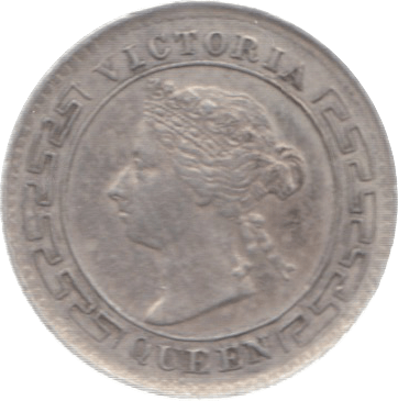 1893 CEYLON SILVER 10 CENTS ( GVF ) - WORLD COINS - Cambridgeshire Coins