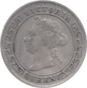 1893 CEYLON SILVER 10 CENTS - WORLD COINS - Cambridgeshire Coins