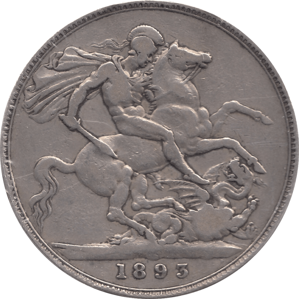 1893 CROWN ( F ) LVI A - Crown - Cambridgeshire Coins