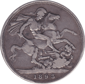 1893 CROWN ( F ) LVI B - Crown - Cambridgeshire Coins