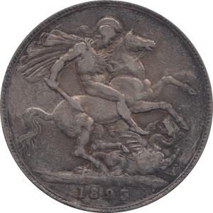 1893 CROWN ( FINE ) LVI 2 - Crown - Cambridgeshire Coins