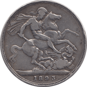 1893 CROWN ( FINE ) LVI 3 - Crown - Cambridgeshire Coins