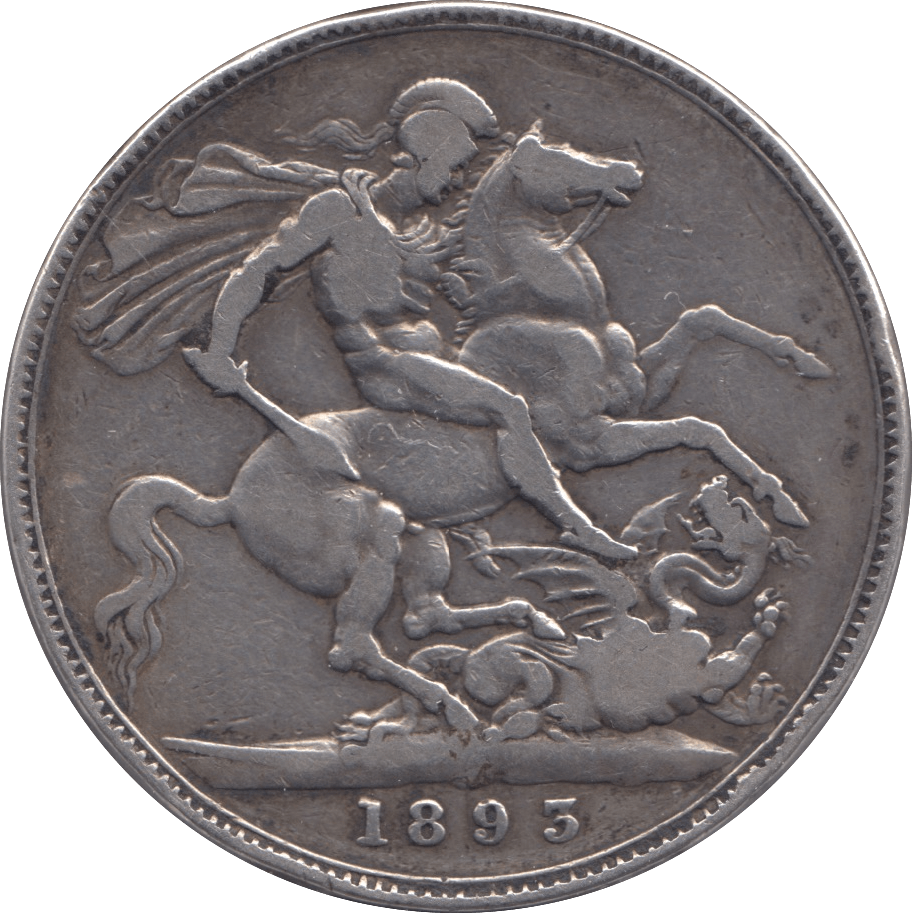 1893 CROWN ( FINE ) LVI 3 - Crown - Cambridgeshire Coins
