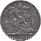 1893 CROWN ( FINE ) LVI 3 - Crown - Cambridgeshire Coins
