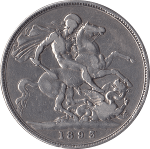 1893 CROWN ( FINE ) LVI - Crown - Cambridgeshire Coins