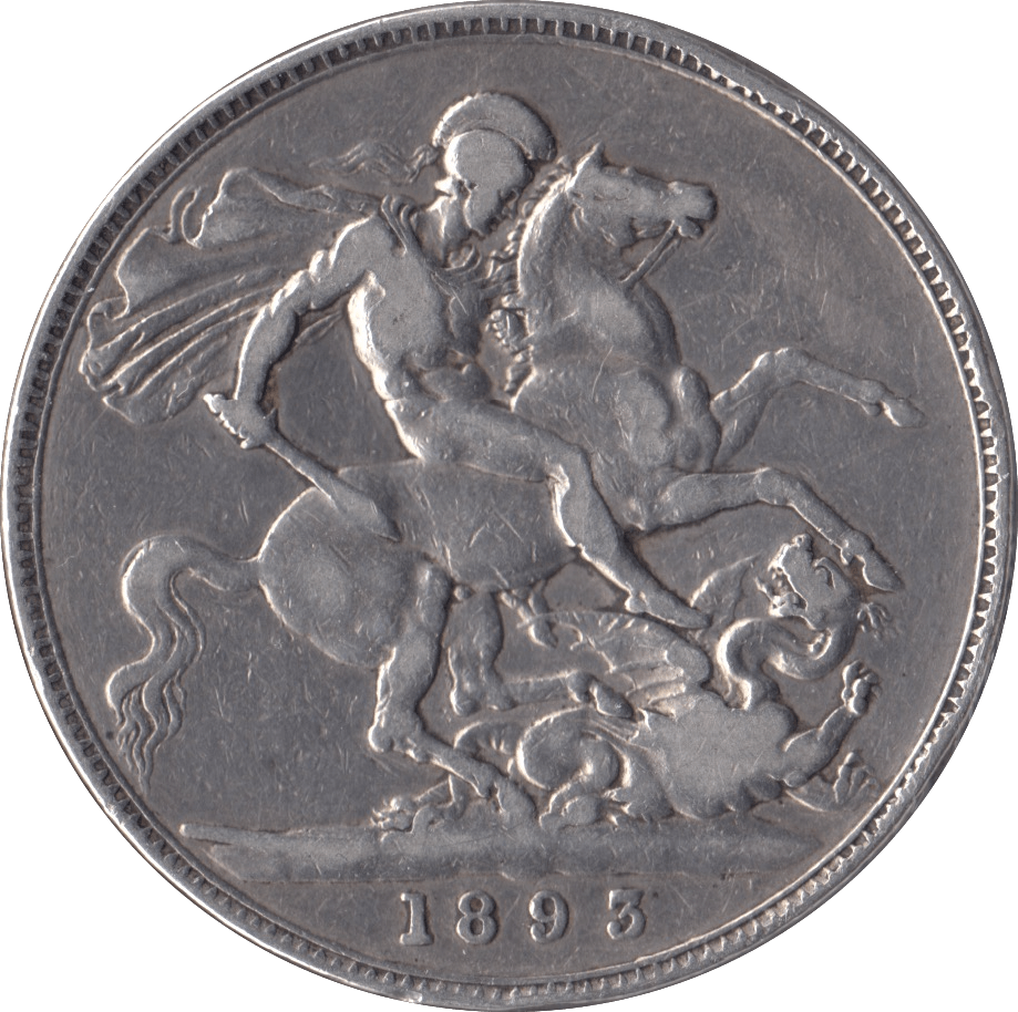 1893 CROWN ( FINE ) LVI - Crown - Cambridgeshire Coins