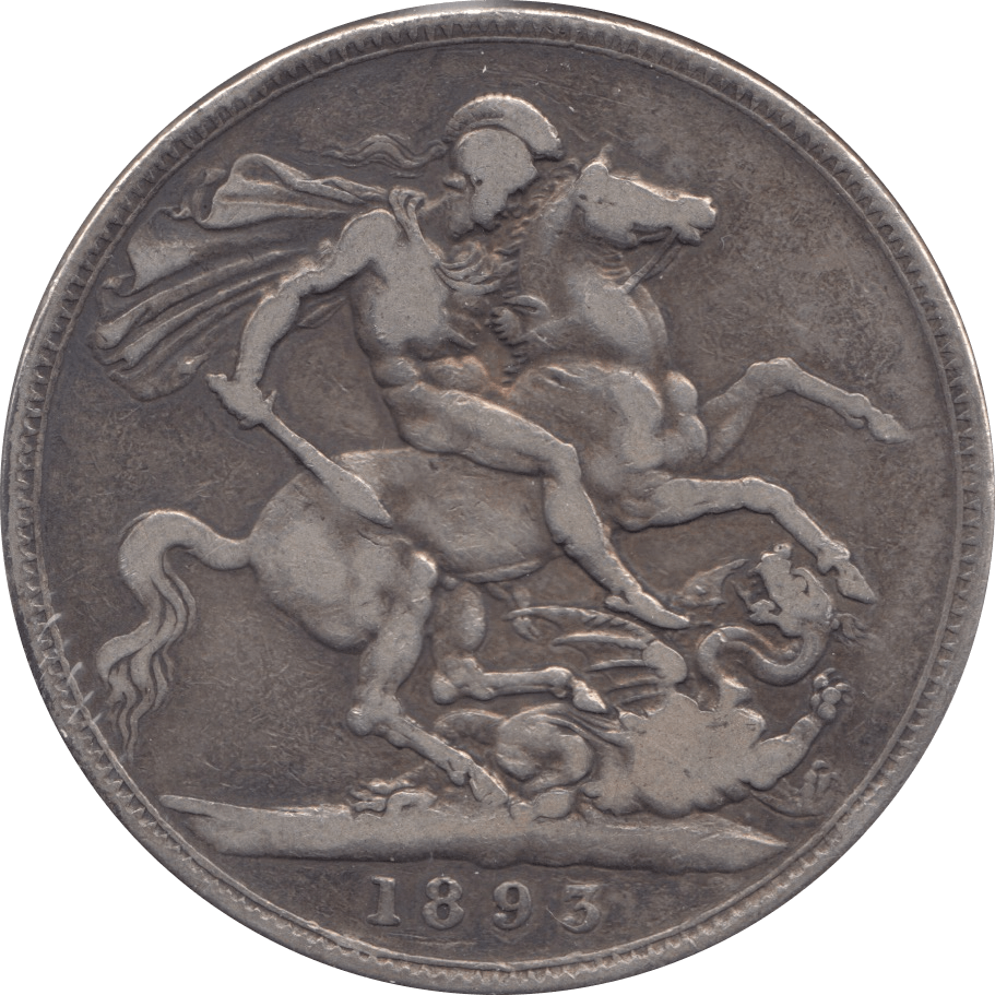 1893 CROWN ( FINE ) LXII 5 - Crown - Cambridgeshire Coins